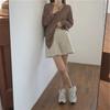 Summer Thin Waffle Shorts Women's Loose Home Casual Pajama Pants Wide Legs with Elastic Waist Sweatpants