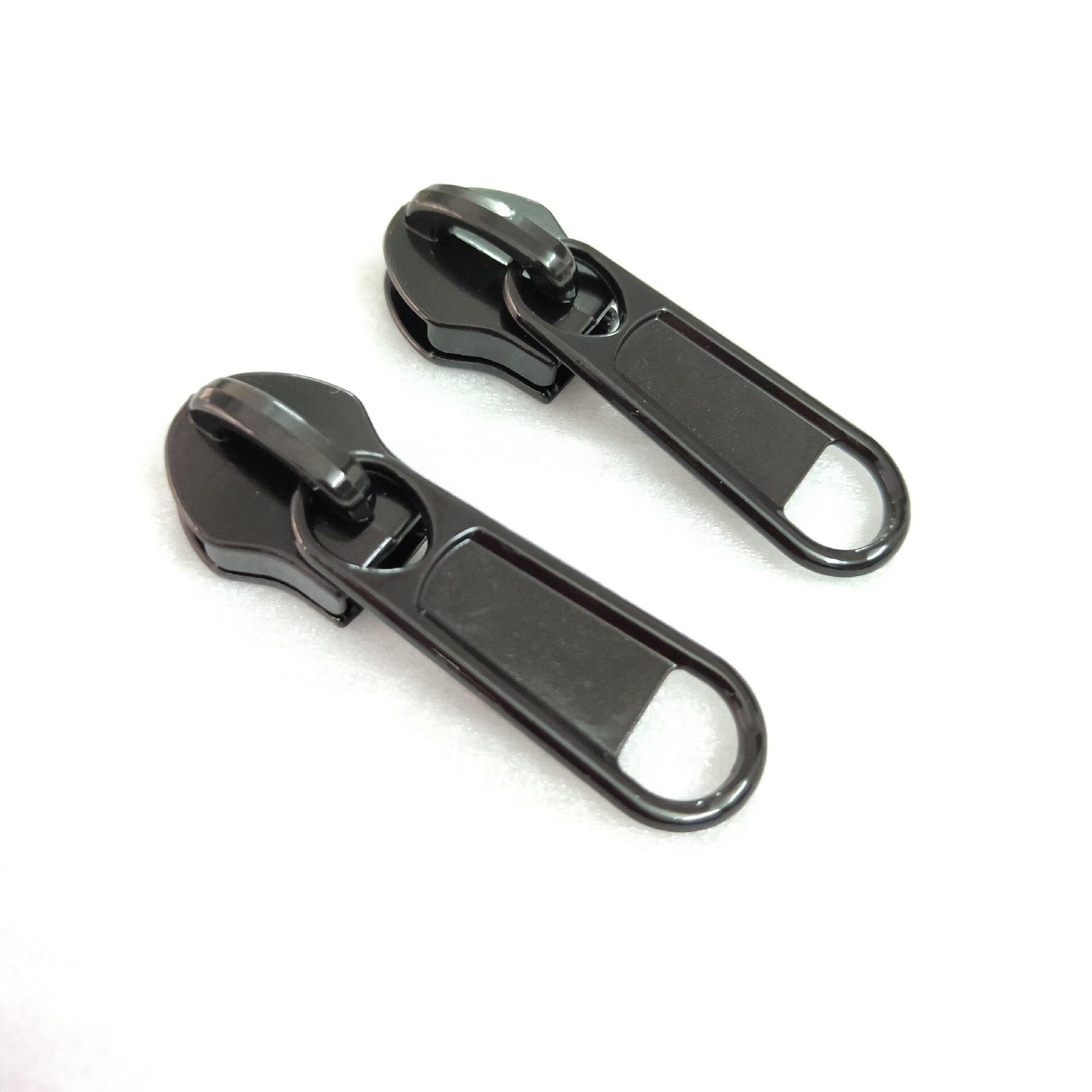 

10 шт., 3/5/8/10 #, универсальный комплект для ремонта застежек-молний, ​​замена слайдера на молнии, спасение зубов, новый дизайн, молнии для шитья одежды 0.7cm