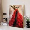 Disney 5D DIY Diamond Painting Cruella De Vils Red and Black Dress Fashion Illustration Embroidered Mosaic Cross Stitch Home Decor Gift Crafts