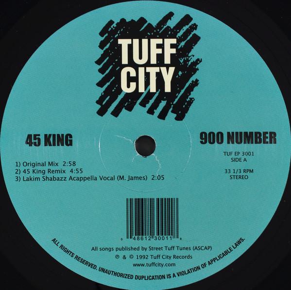 

12inch Record 45 KING - The 900 Number EP TUFEP3001 Tuff City US Rap & Hip-Hop/R&B Used