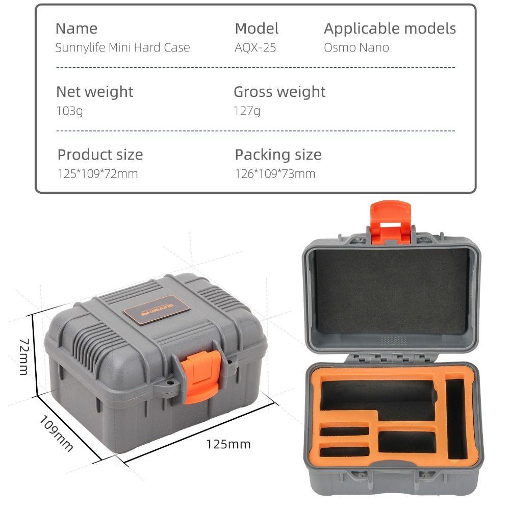 Portable Protective Suitcase Waterproof Carrying Case for DJI Osmo Nano Camera Accessories