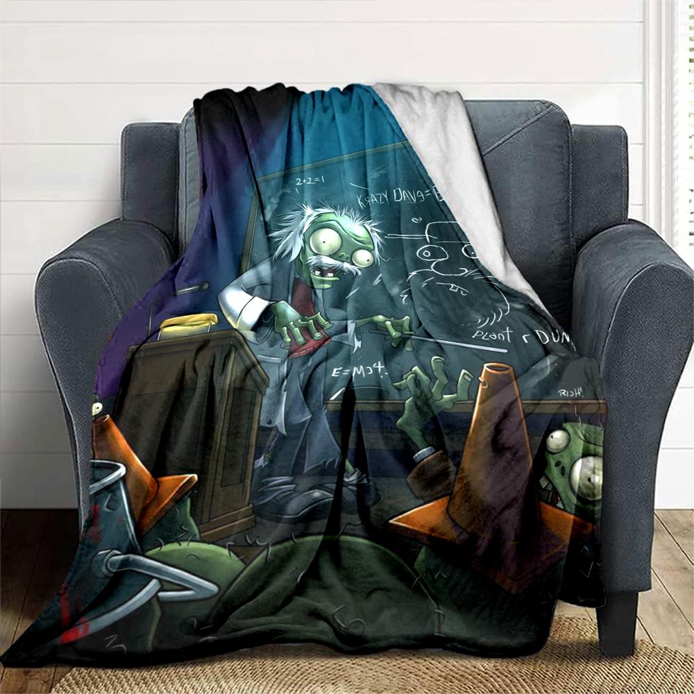 Plants Vs. Zombies Blanket Comfortable Great for Livingroom Picnics Bed Four Seasons Universal Modern Unique Gift for Family and Friends Camping