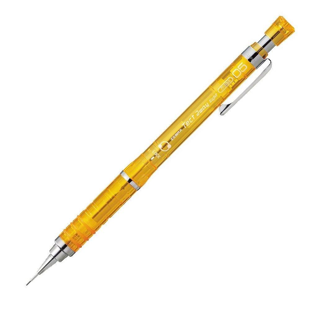 Zebra Tect Two-Way Light Mechanical Pencil 0.5mm Yellow-Orange MA42-YO