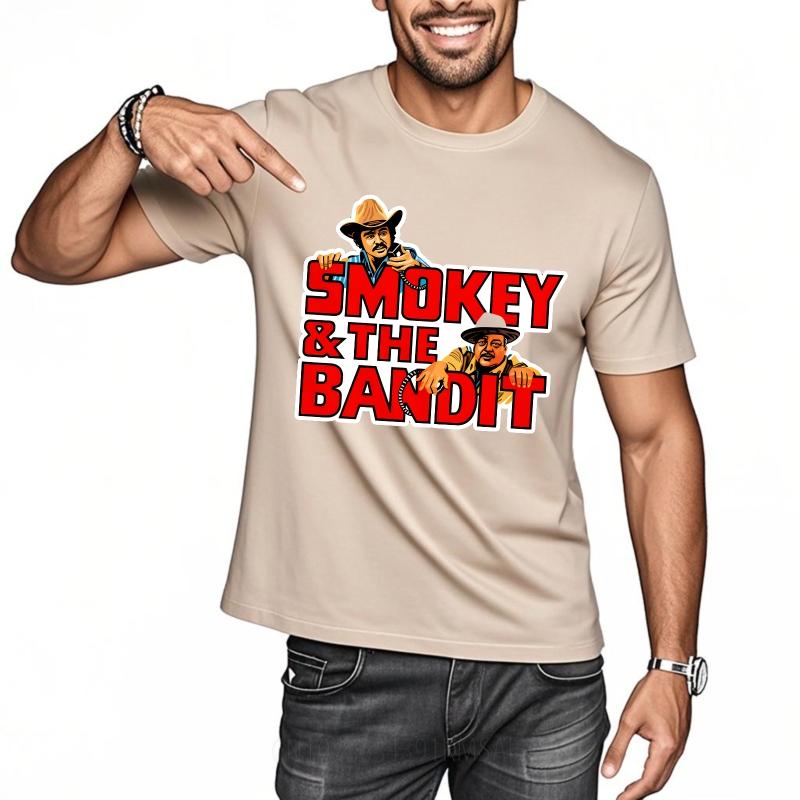 Oversized Summer Teenagers T Shirt Smokey And The Bandit Cartoon Characters Short Sleeve Breathable ONeck Top Tees