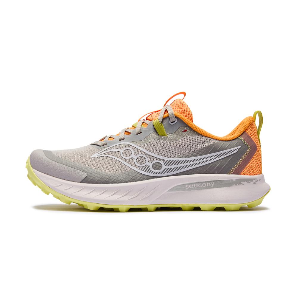 SAUCONY Peregrine 15 Multifunctional Professional Trail Low-Top Running Shoes Unisex Running Shoes Gray Yellow S20990-154