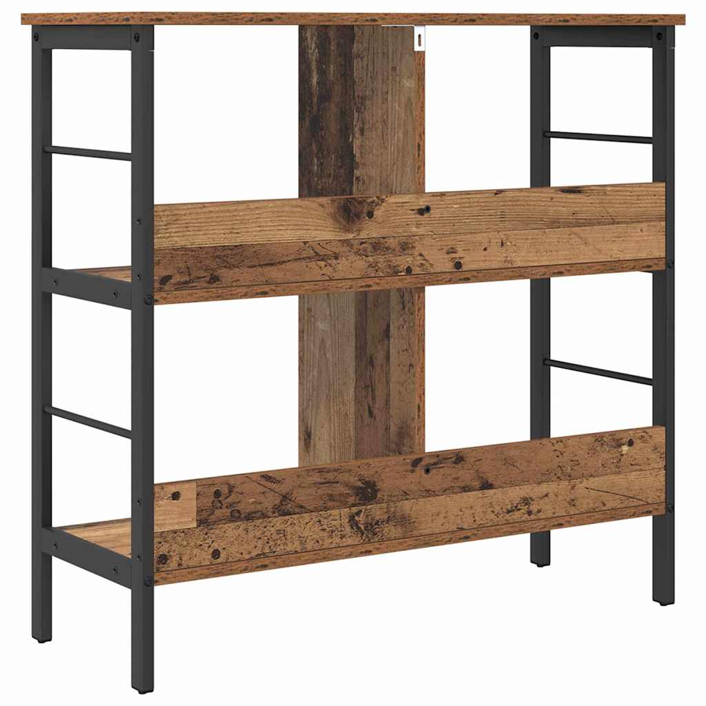 Vintage Wood Bookshelf 82 x 32 x 79 cm Engineered Wood