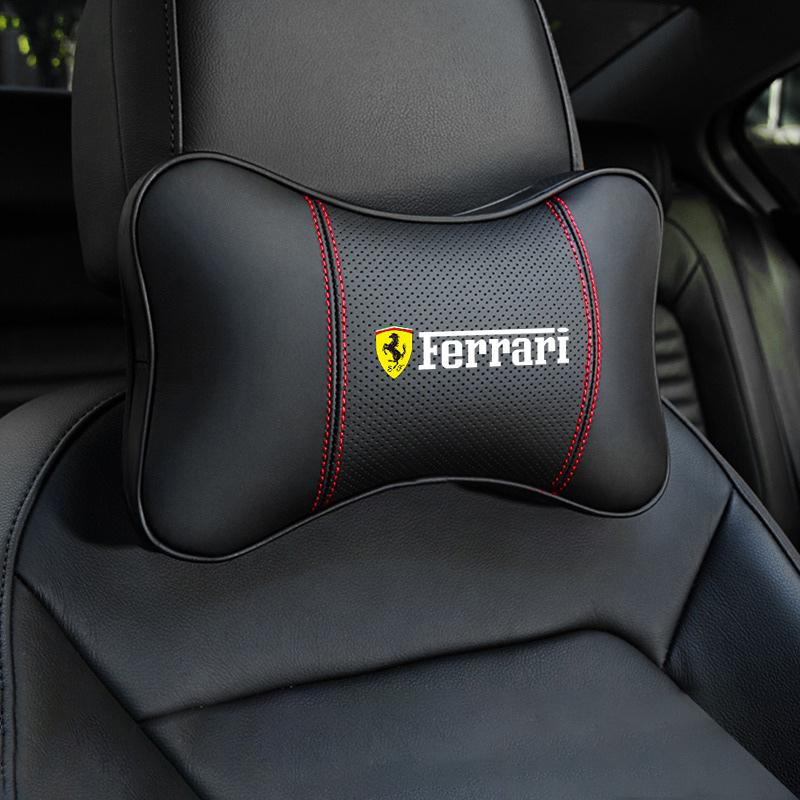 Car Headrest Restraint Neck Pillow Seat Belt Shoulder Pad For Ferrari 308 GT4 328 GTB GTS F355 360 Modena F430 458ltalia 488 F12 NBA1
