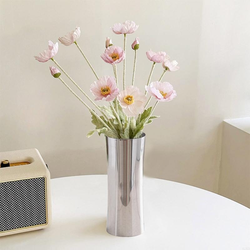 62KD Stainless Steel Vase Flower Holders Home Decorations Florals Arrangement