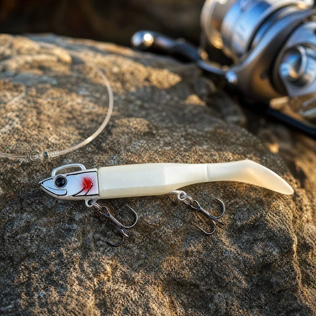 With Soft T-Tail 43g 12cm for Fishing