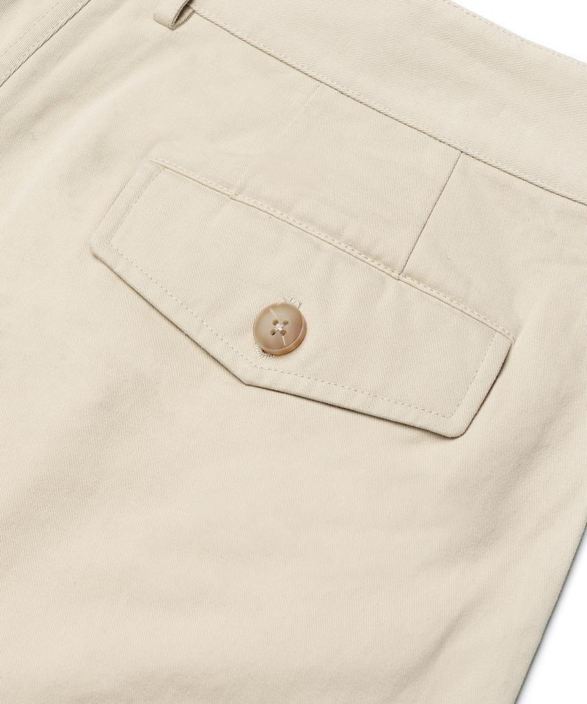 CONNECT KINLOCH Washed Cotton Loose Fit Double-Pleat Pants [Beige]