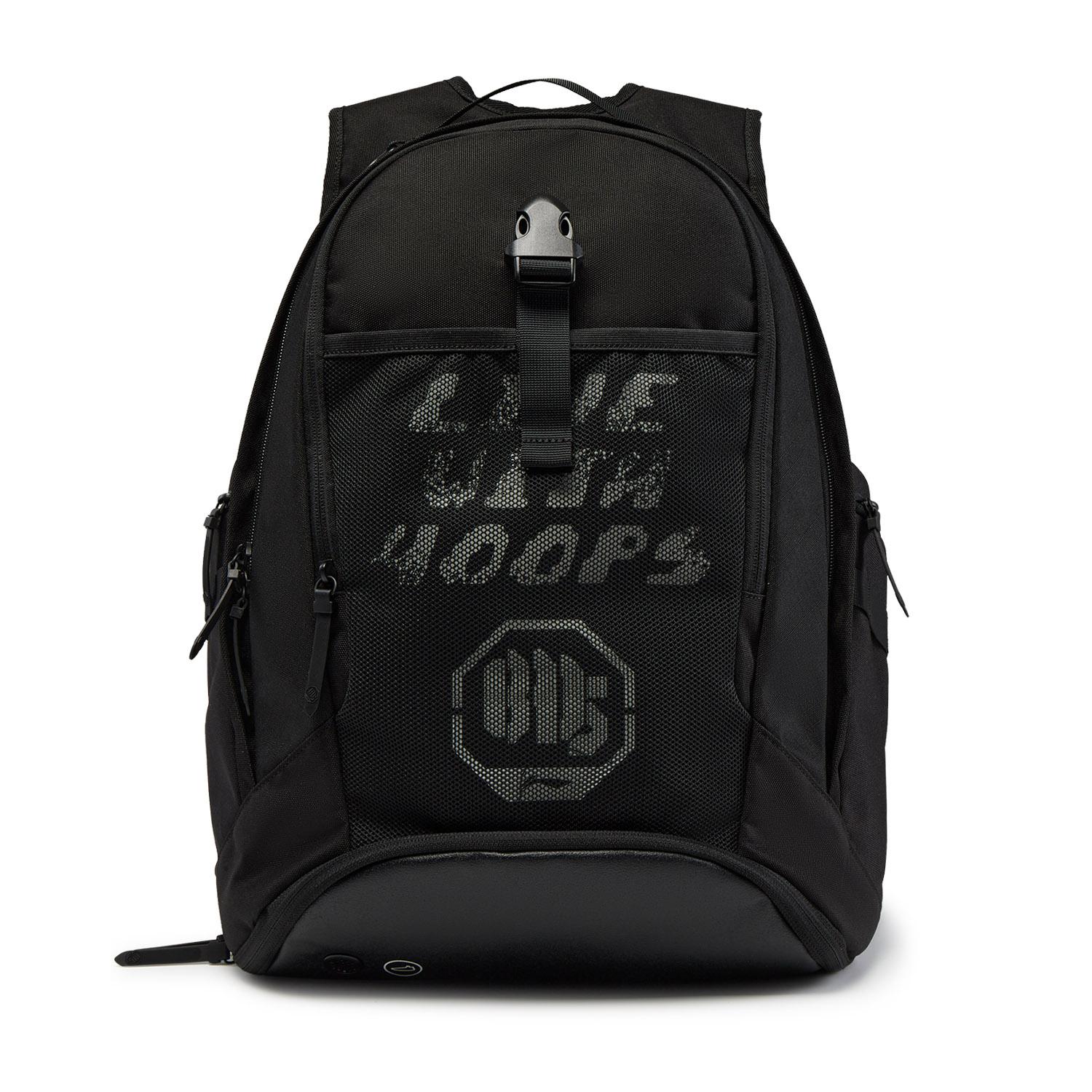 Li-Ning Fashionable Daily Convenient Polyester Backpack Unisex Backpack Black ABSV103-1 Black