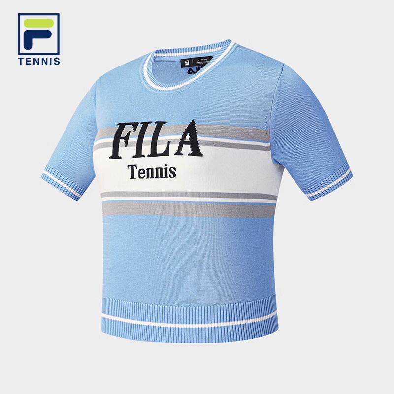 FILA Women s Color-block Knit Tennis Top S