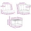 Outdoor Sofa Set with Cushions 7 pcs Natural and Black