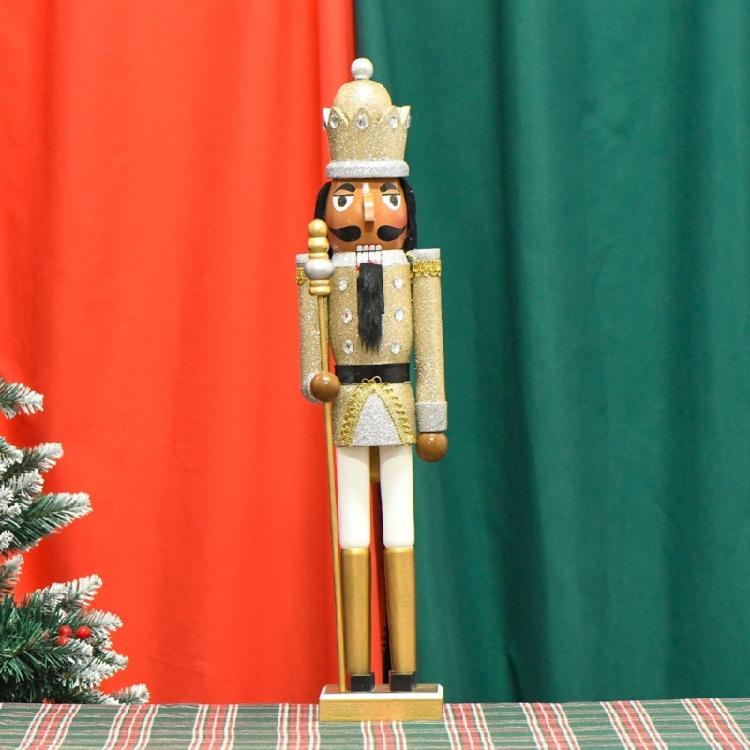23.62In Stylish Nutcrackers Soldier Wood Christmas Nutcrackers Soldier Ornament for Holiday Party and Homes Display