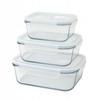 FOOD CONTAINER 3x Set of Rectangular Containers LUNCHBOX For Work Lunch