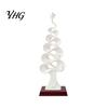 Unique Desktop Figurines Abstract Christmas Tree Figurine, Artistic Spiral Sculpture, Modern Xmas Durable Resin Tabletop Statues Statue for