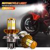 Motorcycle Headlight LED BA20D H6 H4 Bulbs Hi Lo Beam Moto LED Motorbike Headlight Lamp 6000K White 12V 1200LM