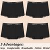 4Pcs Women's Lace Panties Cotton boxer briefs Seamless Sports Boxers Underwear Female Briefs Lingerie Intimate Underpant