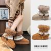 Snow Boots Women's Models, Winter Velvet Thickened-soled Non-slip Fluffy Cotton Shoes Women's Warm