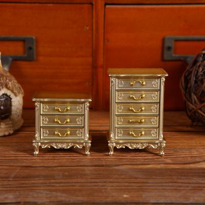 1/12 Miniatur Nachttisch Schubladen Aufbewahrungsschrank Puppen Haus Möbel Dekor Spielzeug Mikro Szene Bau Requisiten