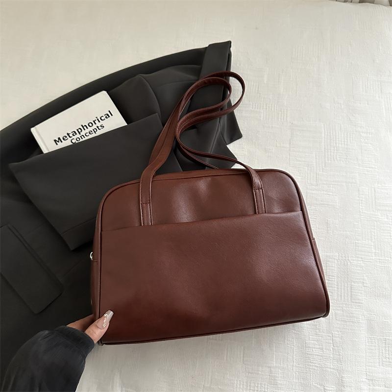 Large Capacity Pu Retro Armpit Bag Trendy New Commuter Trendy Portable Shoulder Bag