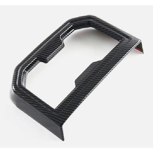 Carbon Fiber Rear Water Cup Holder Cover Trim For Toyota Tacoma 2024 2025 2026