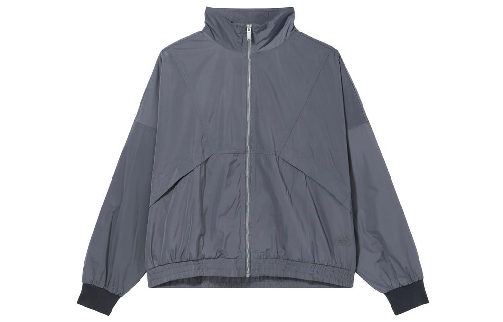 Adidas Jackets Women's Gray Stand Collar Moderate Other HZ7039