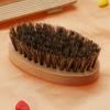 Men Brd Shaving   Brush Oval Brd Hair Clning Brush Mustache Portable   Comfortable Travel Home Use Wooden Handle