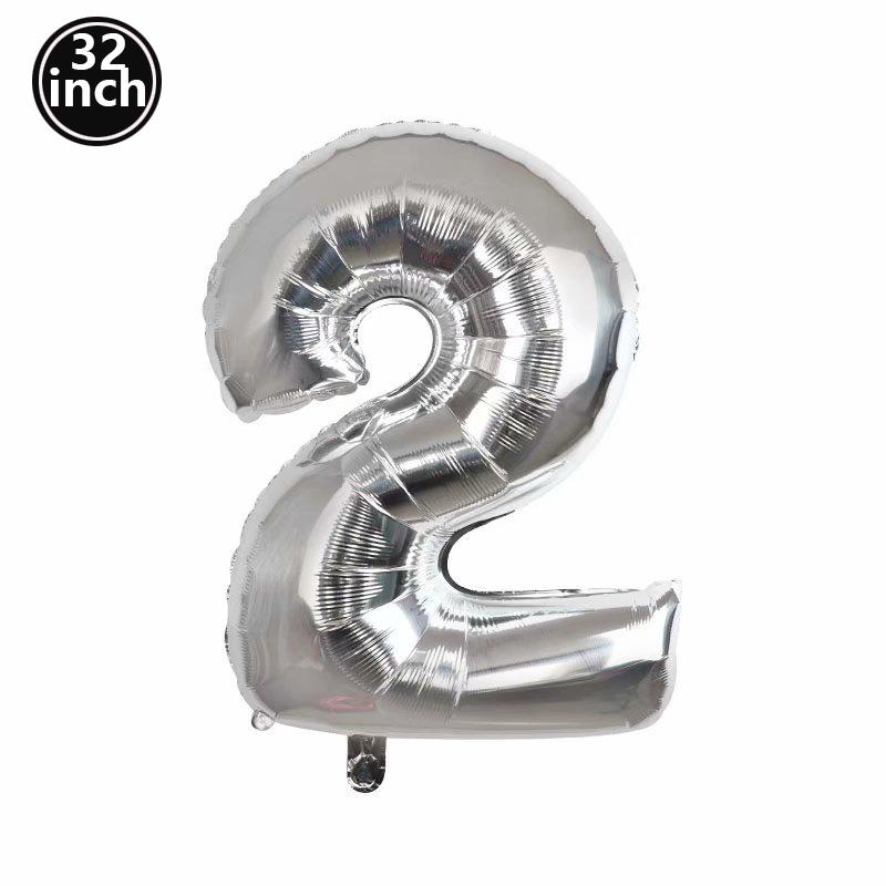 Multi Color Large Numbers 1 Balloon 32Inch 1 2 3 4 5 6 7 8 9 Birthday Ball Red Digit Bachelorette Balloons Figure Golob Balloons