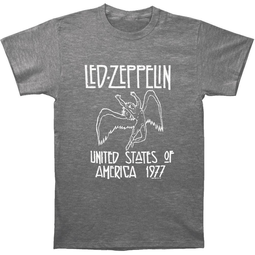 Led Zeppelin Tour '77 T-shirt X-Small Grey Unisex T-Shirt