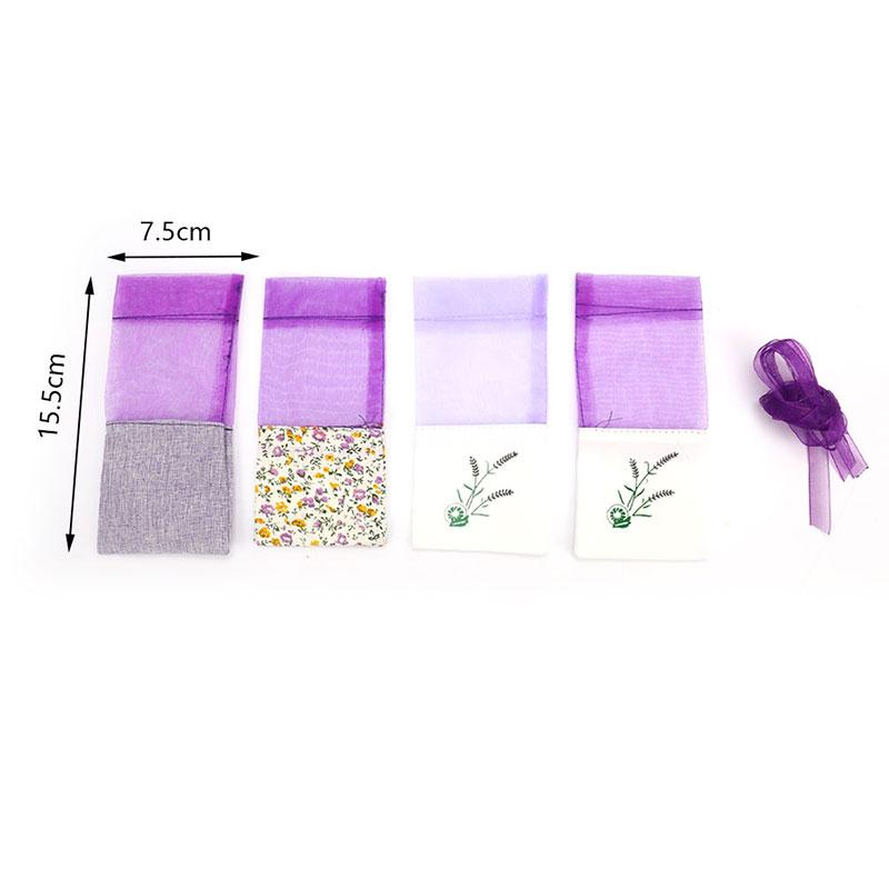 10Pcs Floral Printing Lavender Bags Empty Fragrance Pouch Sachets Bag Gift