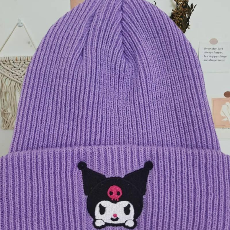 Niedliche und kuschelige gestrickte Katzenohren-Beanie mit Wärme und modischem Stil für den Winter