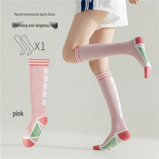 

Женские профессиональные спортивные носки выше колена для фитнеса, бега и прыжков со скакалкой One Size