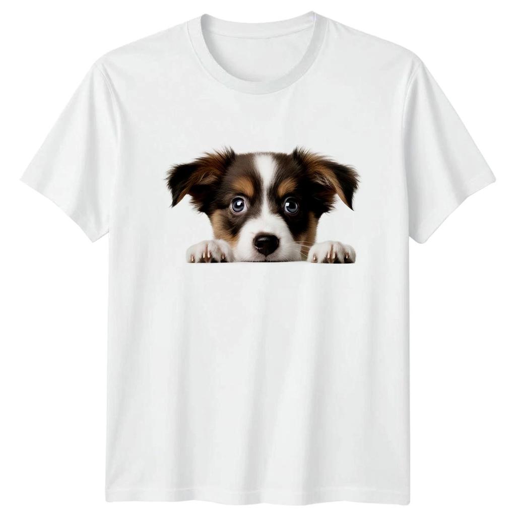 Peeking Puppy Dog T-Shirt Puppy Dogs Birthday Gift For Him And Her