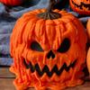 Halloween Candy Bowl Pumpkin Snack Container Funny Decorative Candy Bowl for Table Entryway Buffet Kitchen Wedding Halloween