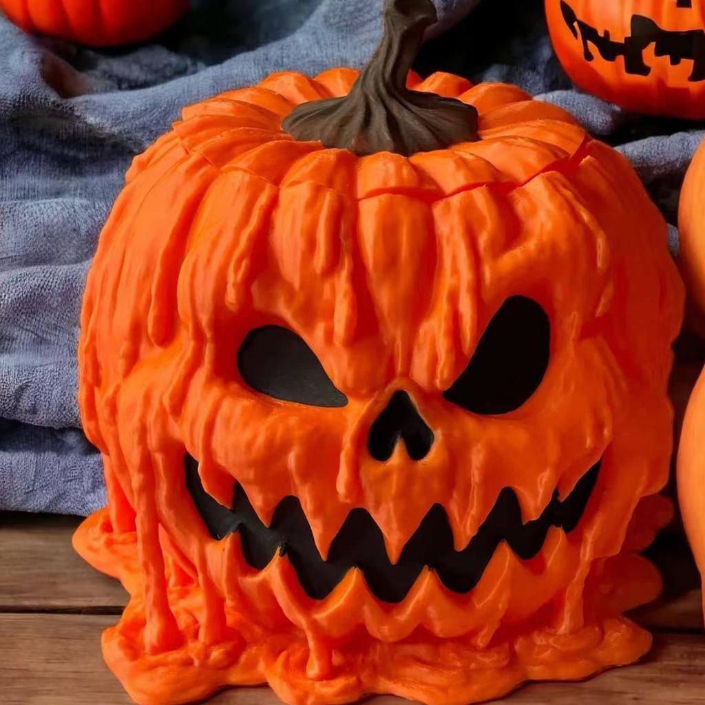 Halloween Candy Bowl Pumpkin Snack Container Funny Decorative Candy Bowl for Table Entryway Buffet Kitchen Wedding Halloween