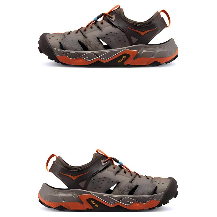 Hoka One One Vibram Comfortable Non-Slip Breathable Creek Shoes Men Shoes Brown 1016311-BROG