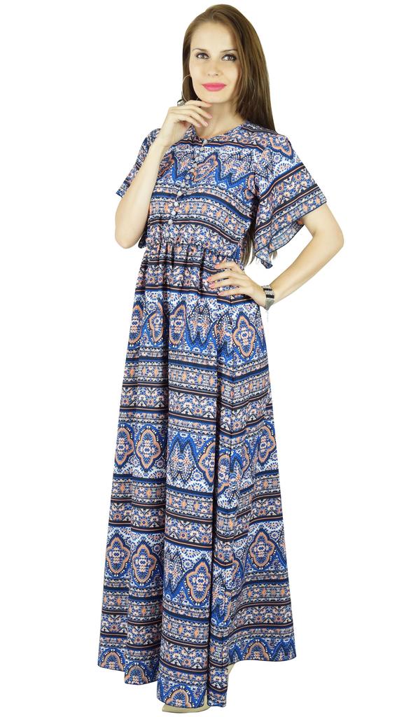 Bimba Women Black Classic Chic Style Maxi Dress Long Gown Elastic Waist