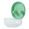 No-Mess Snack Box Transparent Sealed Box with Silicone Lid Reusable Cookies Storage Container Prevent Fingers from Getting Dirty for Picnic Camping