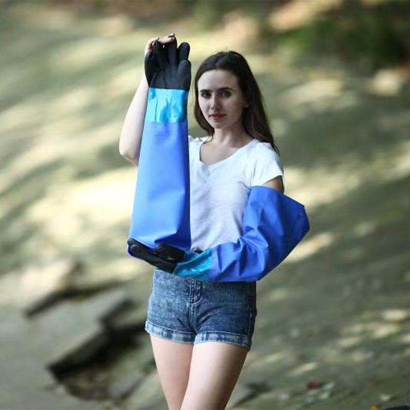 Beihai Extended Durable Waterproof Knitted Seafood Fishing Gloves