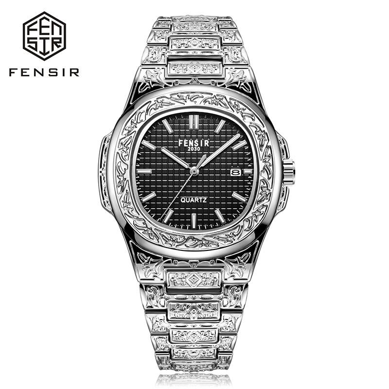 Luxus Herren Armbanduhr Leuchtend Wasserdicht Datum Herrenuhr Edelstahl Herren Quarzuhren Lässige Herrenuhr