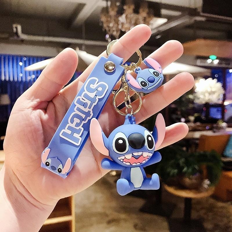 Cute Stylish Silicone Cartoon Character Car Keychain Key Ring Pendant Wholesale