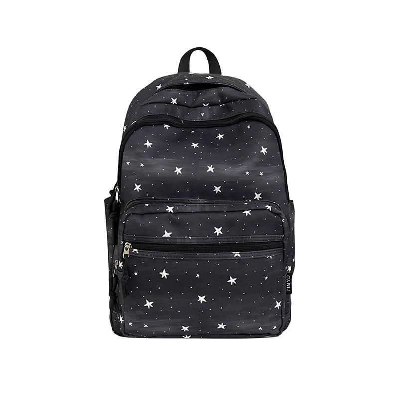 Schoolbag, Japanese Style INS Cartoon Star Backpack for Women, Large Capacity Collegiate Style Student Backpack, Cute Fashionable and Personalized