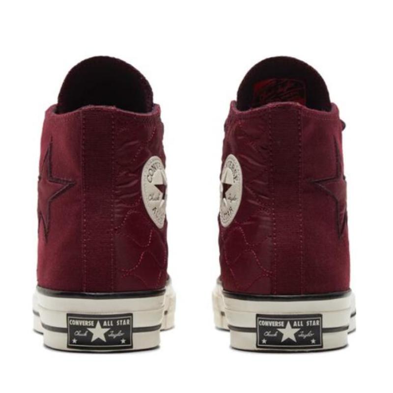 Converse 1970er Chuck Taylor All Star Trendig Vintage Lässig Abriebfest Atmungsaktiv High Top Canvas Unisex Rot