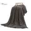 Nap Throw Blanket Double-sided Solid Color Thick Plush Three-Dimensional Embossing Machine Washable Office Home Bed Sofa Travel Cozy Warm Winter