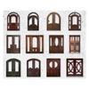 24Pcs Window Paper Collage Card Decorative Vintage Hollow Window Door Material Paper Collage Card for Journal