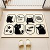 Cartoon Diatom Mud Bath Absorbent Mat Household Toilet Non-Slip And Dirty Mat Wash Basin Foot Mat Bathroom