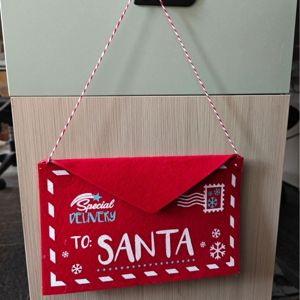 Christmas Felt Envelope Bag for Candy, Christmas Tree Ornament Hanging Decor, Xmas Party Gift Packaging