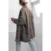 Tooxika New Autumn And Winter Thickened Lining Coat Woolen Houndstooth Wool Coat
