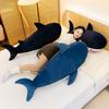 Shark Animal Shape Pillow Filled With Embroidery Design For Relaxing And Resting